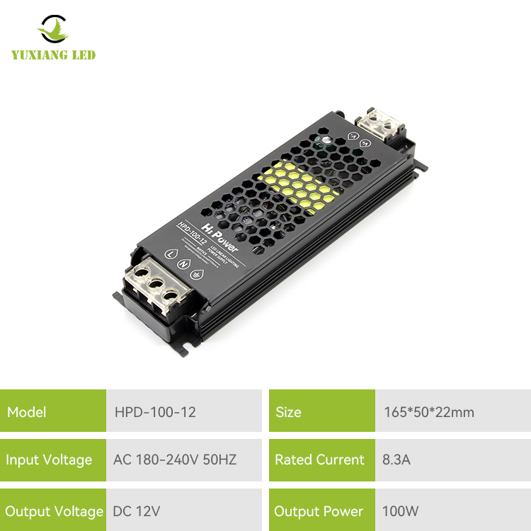 12v 100w led-lineaire verlichtingsvoeding