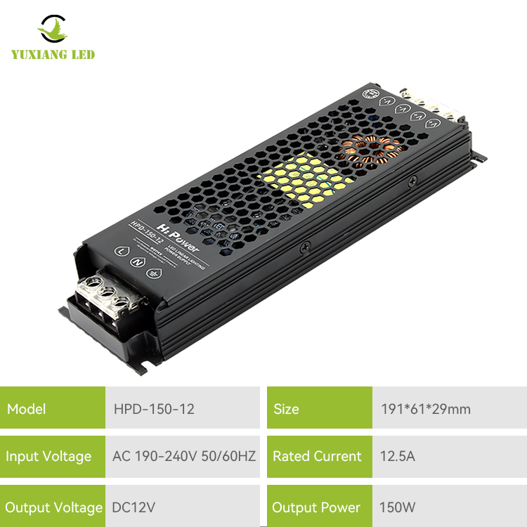 12v 150w semi-lijm lineaire verlichtingsvoeding