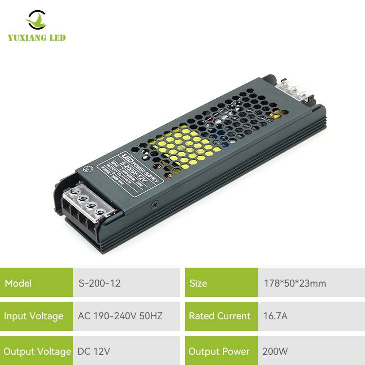 12v 100w led-energiebesparende lineaire verlichtingsvoeding