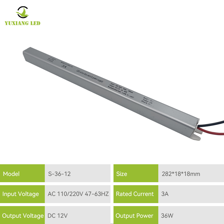 12v 3a ultraslanke led-voeding