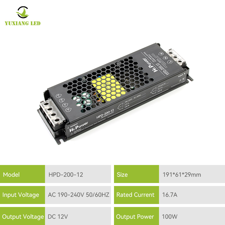 12v 200w led-lineaire verlichtingsvoeding