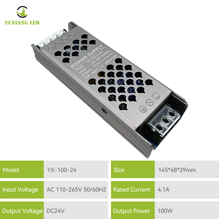 24v 100w led-lineaire verlichtingsvoeding