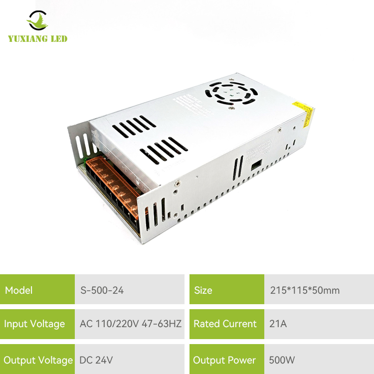 24v 500w schakelende voeding