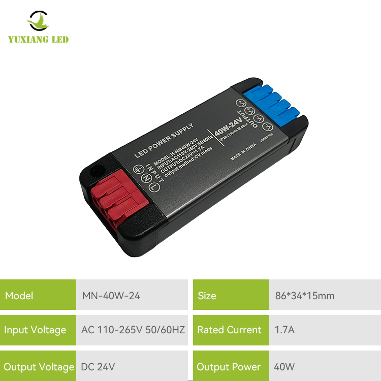 24V40W breedspanning Mini LED ultradunne gelijkstroomvoeding