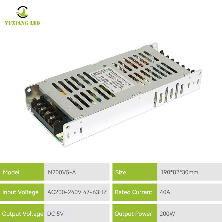 5v 40a led-schermvoeding