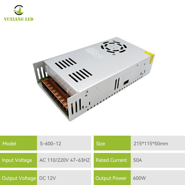 Concurrerende 12v 600w schakelende voeding