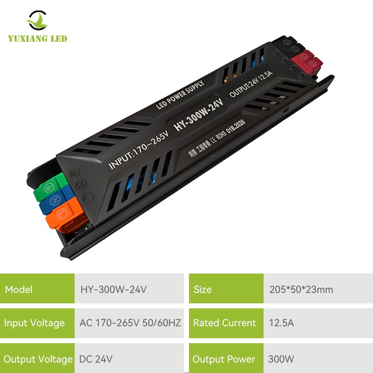 DC 24V 400W Ultradunne half-ingegoten LED-voeding