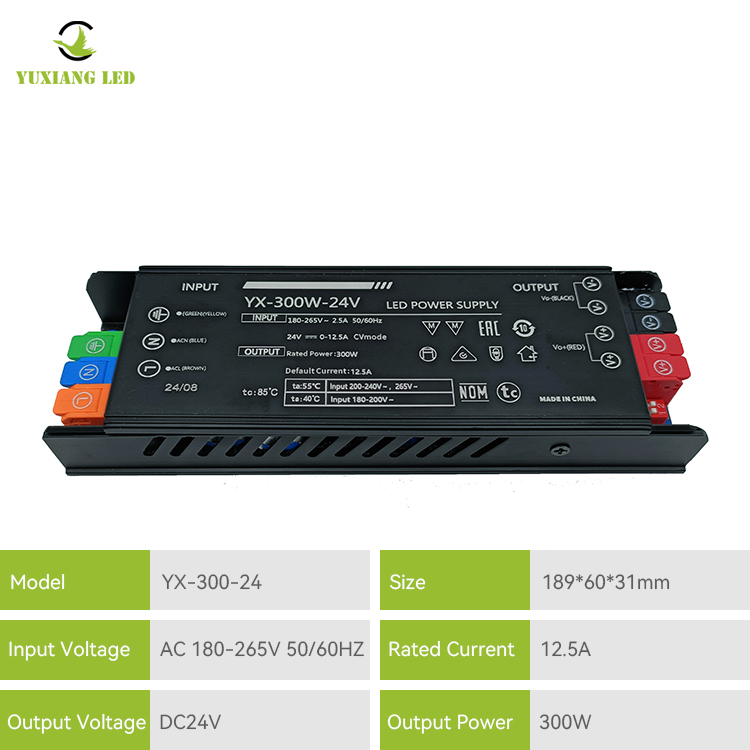 LED 24v 300w led-lineaire verlichtingsvoeding