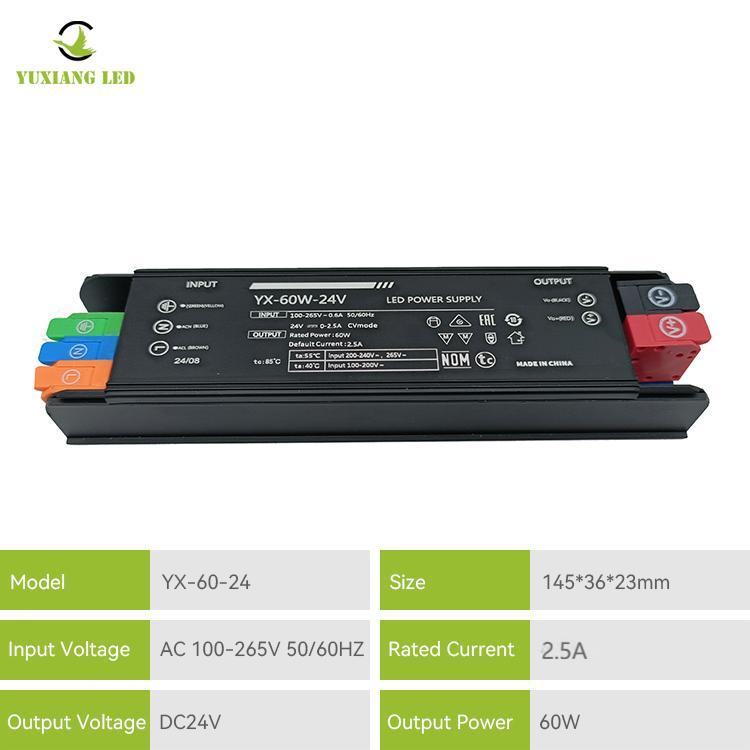 LED 24V 60W LED Linear Lighting -voeding